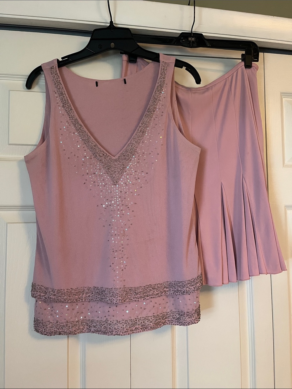Express Sequin Embellished Skirt Set